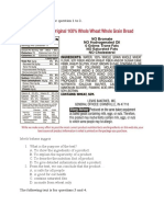 Reading Food Labels