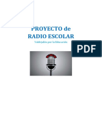 PROYECTO de Radio Escolar