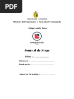 Journal de Stage: Ministère de L'Emploi Et de La Formation Professionnelle Collège Lasalle, Tunis