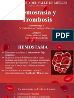 Hemostasia y Trombosis