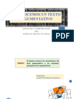 Proyecto - Sesión 1 - El Texto Argumentativo