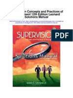 Supervision Concepts and Practices of Management 12th Edition Leonard Solutions Manual