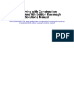 Surveying With Construction Applications 8th Edition Kavanagh Solutions Manual