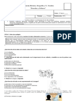 Evaluación Historia Derechos y Deberes Lista