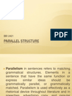 Parallel Structure