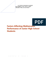 Factors Affecting Mathematics Performance of Junior High School Students 5938 (2) 2222