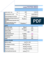 L Footing Design Program