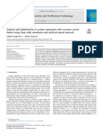 Analysis and Optimization of Cyclone Separators With Eccentric Vortex