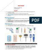 Heat Transfer - G6 Lesson Notes