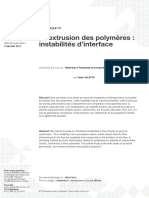 Techniques de L'ingénieur - Coextrusion Des Polymères, Instabilités D'interface