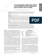 Palliative Ultrasound-Guided Endoscopic Diode Laser Ablation of Transitional Cell Carcinomas of The Lower Urinary Tract in Dogs.