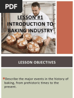 Lesson 1 - Introduction To Baking Industry