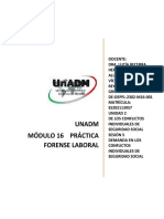 Unadm Módulo 16 Práctica Forense Laboral