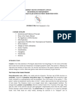 BTG 343 Molecular Genetics Note