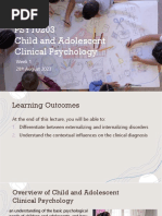 PSY70203 CACP - W1 Introduction and Concept of Child Psychopathology