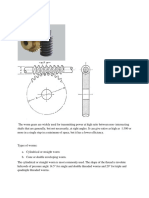 Design of Worm Gears