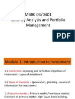 Sapm PPT 1 - Introduction To Investment