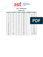 EST I - Math - October 2021 - AK