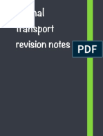 Animal Transport Revision Notes