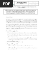 Procedimiento para Limpieza y Desinfección de Tanques de Agua Potable