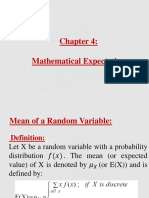 Mathematical Expectation