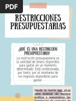 Restricción Presupuestaria