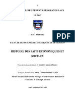 Histoire Des Faits Economiques Et Sociaux l1 Fseg Ulpgl 2021 2022