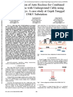 Implementation of Auto Reclose For Combined Overhead Line With Underground Cable Using Distance Relays. A Case Study at Gajah Tunggal 150kV Substation