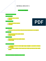 General Biology 1 (Photosynthesis)