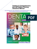 Dental Assisting A Comprehensive Approach 5th Edition Phinney Solutions Manual