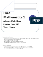 AS Pure Practice Paper M7