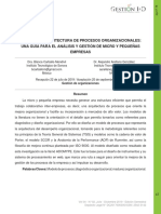 Modelo de Arquitectura de Procesos Organizacionales: Una Guía para El Análisis Y Gestión de Micro Y Pequeñas Empresas