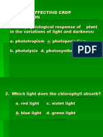 Factors Affecting Crop Production