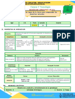 1° SESIÓN DE APRENDIZAJE SESIÓN 1-SEM.1-EXP.3-CyT