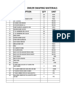 Oml99 Amkp1-10 Swap From HP To MP Manifold - Equipmet & Material List 2