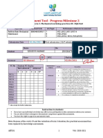 Assessment Tool - Progress Milestone 3: G10-AEA531-Term 3-Mechanical Workshop Practices III - NQA Unit