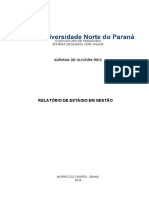 Relatório de Estagio Infantil Unopar