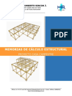 Memoria de Calculo - Cabaña Luz Marina