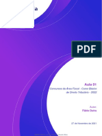 Aula 01: Concursos Da Área Fiscal - Curso Básico de Direito Tributário - 2022