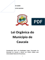 Lei Organica Do Municipio de Caucaia