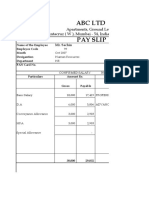 Salary Slip Format