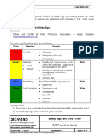 Annexure 01 - Safety Sign and Color Code