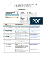 List of Participants