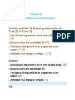 Class 8 Cell and Cell Structure Questions and Answ