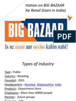 A Presentation On BIG BAZAAR