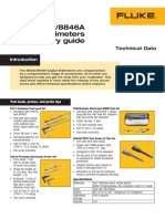 8845A/8846A Digital Multimeters Accessory Guide: Technical Data