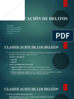 Clasificación de Delitos