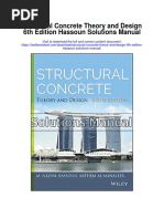 Structural Concrete Theory and Design 6th Edition Hassoun Solutions Manual