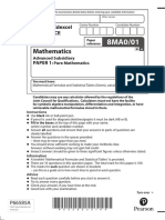 As Level Maths Edexcel NOV 21 Paper 1 QP