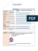 AGENDA SEMANAL Primeros